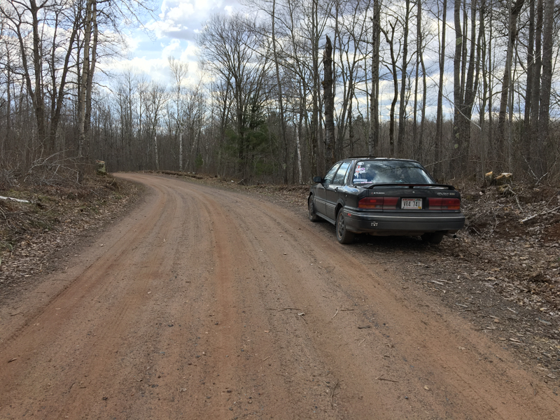 Illustration for article titled Took the Galant for a logging road blast.